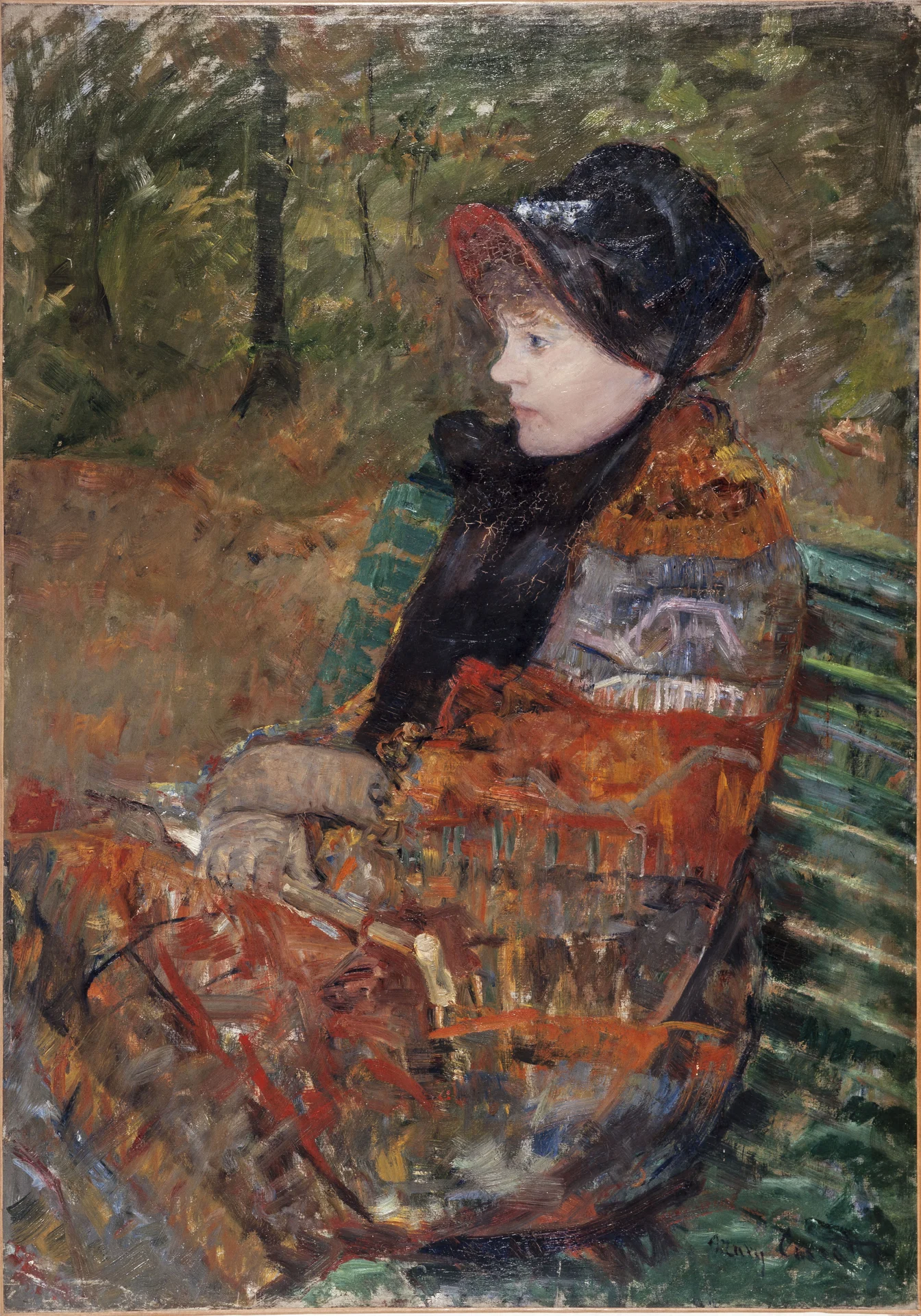 Mary Cassatt (1844–1926) — Being Independent — Autumn, Portrait of Lydia Cassatt